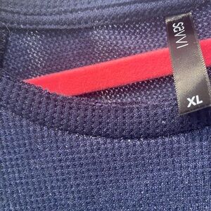 Women’s Navy Short Sleeved Sweater